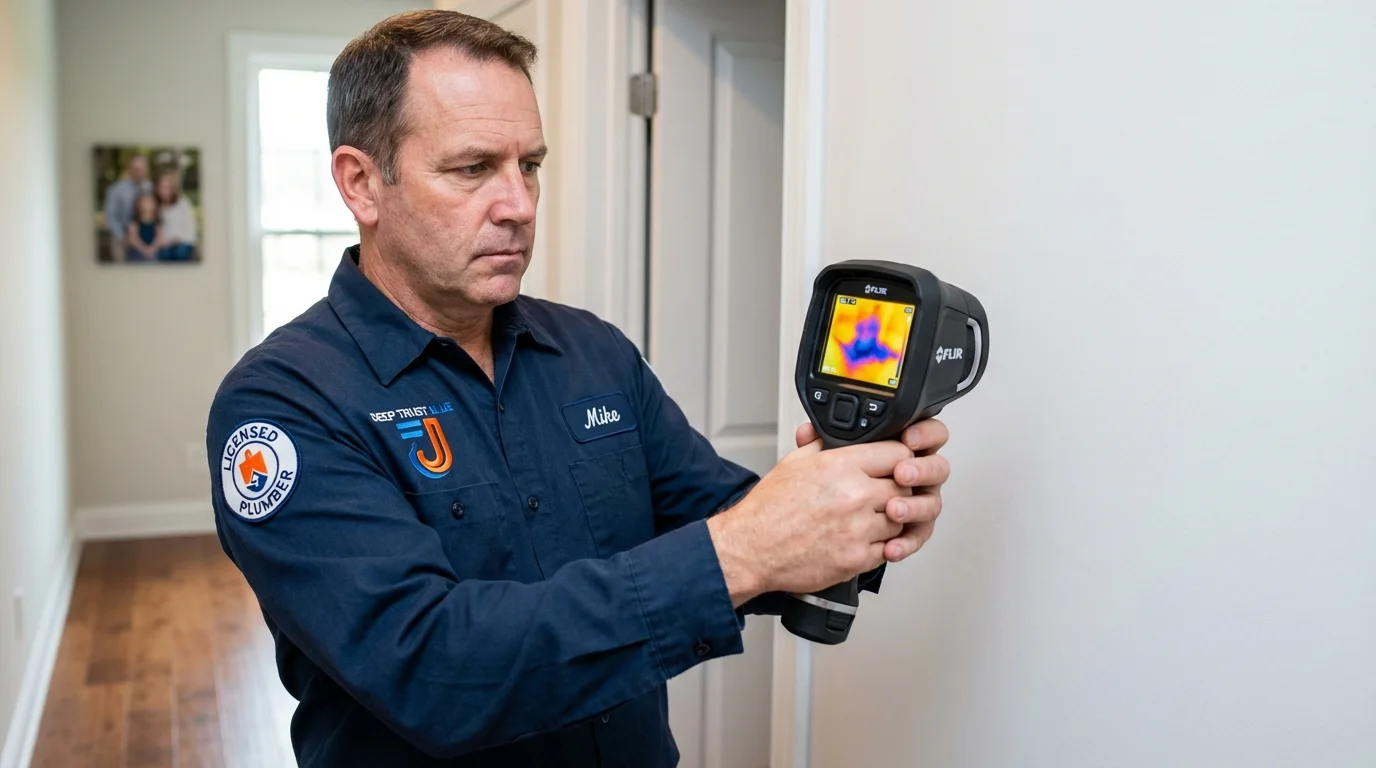 Thermal imaging leak detection by Johns Plumbing LLC in South Elgin